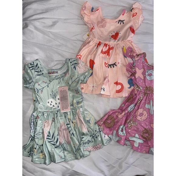 NWT Dot Dot Smile set of 5 Dresses with MSRP of $36 per Dress - Picture 2 of 12